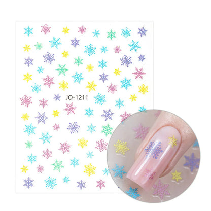 Adesivi per unghie natalizi Molly Nails autoadesivi JO-1211