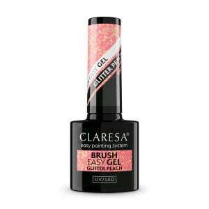 Claresa Brush Easy Gel Glitter Peach 5g - Lady&Oscar