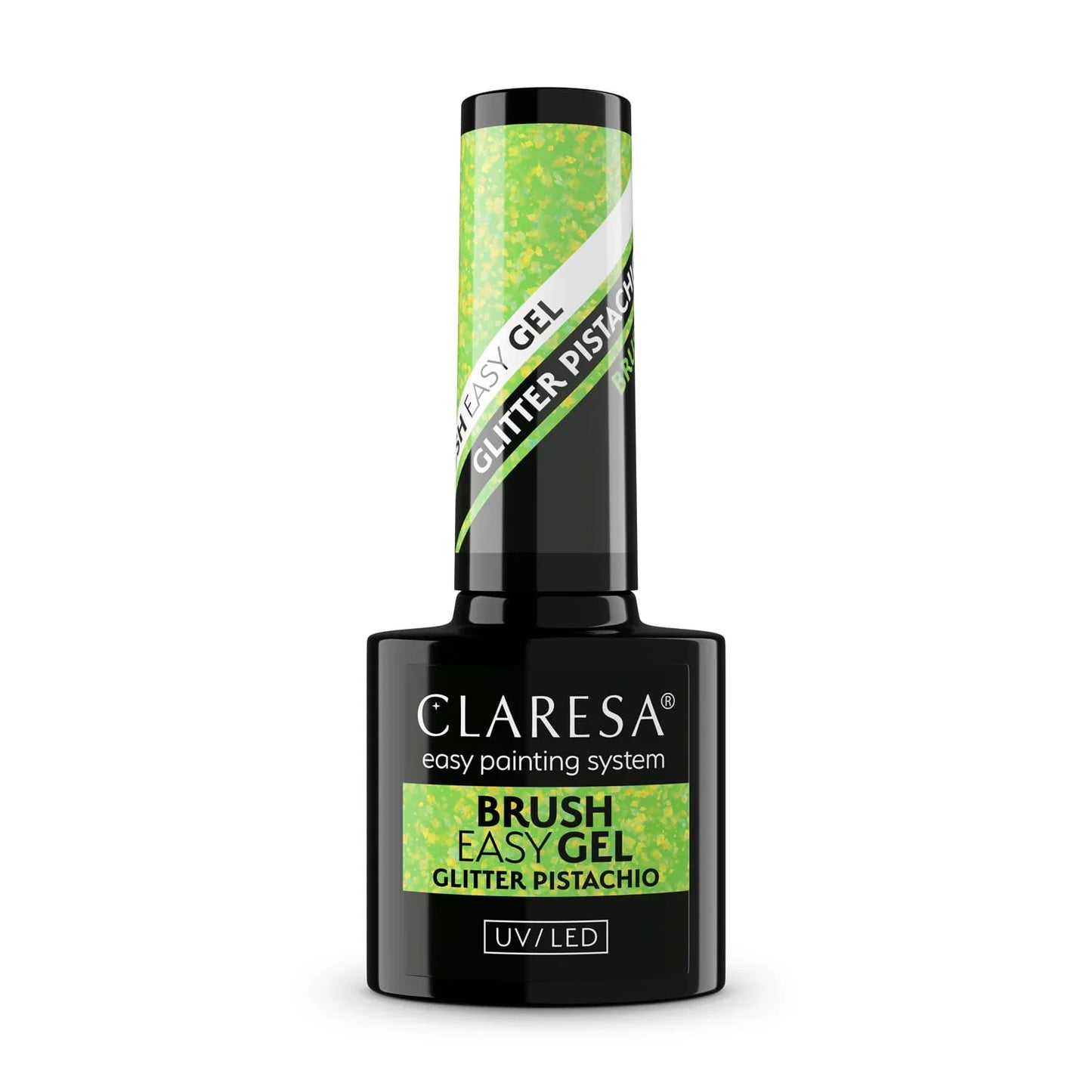 Claresa Brush Easy Gel Glitter Pistachio 5g - Lady&Oscar