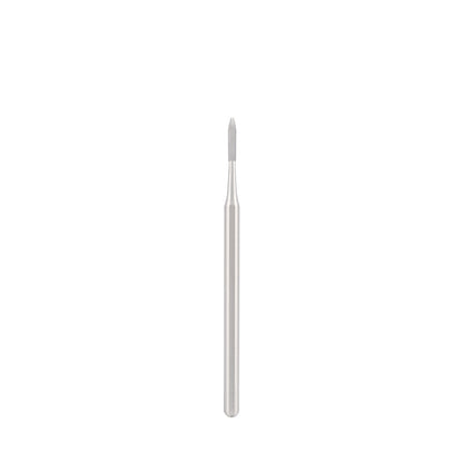 Dettaglio di Stainless steel bit "flame" non abrasive, for gentle cleaning the nails, L-6,5 mm., Ø1,3 mm.