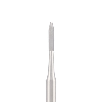 Vista alternativa di Stainless steel bit "flame" non abrasive, for gentle cleaning the nails, L-6,5 mm., Ø1,3 mm.