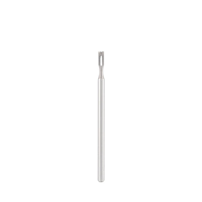 Dettaglio di Stainless steel bit with toothed blade, for removal of calluses, corns, L-6,0 mm., Ø1,8 mm.