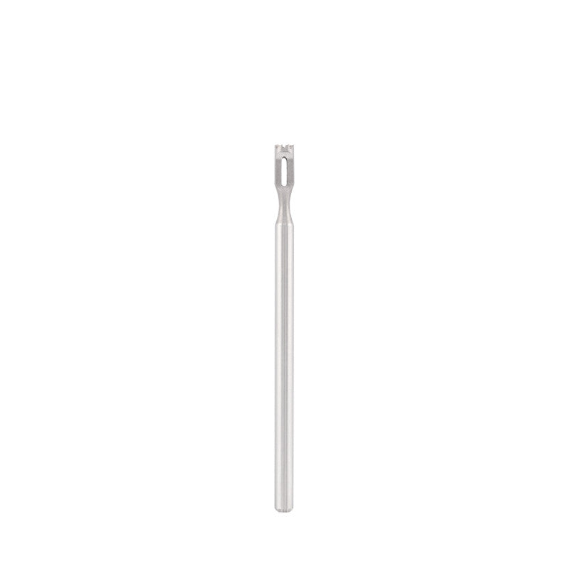 Dettaglio di Stainless steel bit with toothed blade, for removal of calluses, corns, L-6,0 mm., Ø2,3 mm.