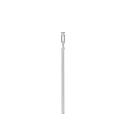 Stainless steel bit with toothed blade, for removal of calluses, corns, L-6,0 mm., Ø2,3 mm.
