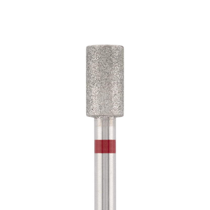 Diamond bit "cylinder" red, L-7,0 mm., Ø5,0 mm.