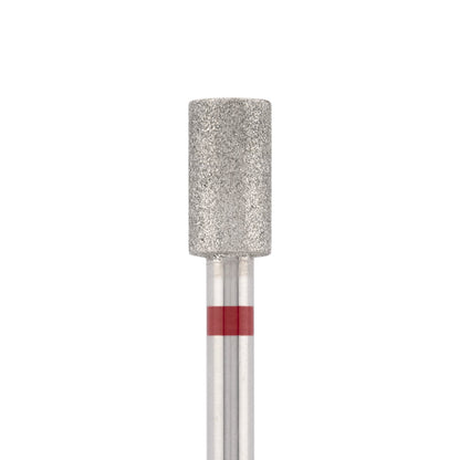 Diamond bit "cylinder" red, L-7,0 mm., Ø5,0 mm.