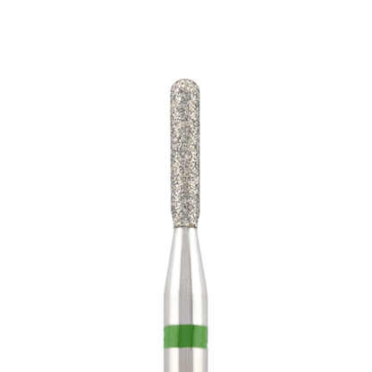 Vista alternativa di Diamond bit "rounded cylinder" green, L-8,0 mm., Ø1,6 mm.