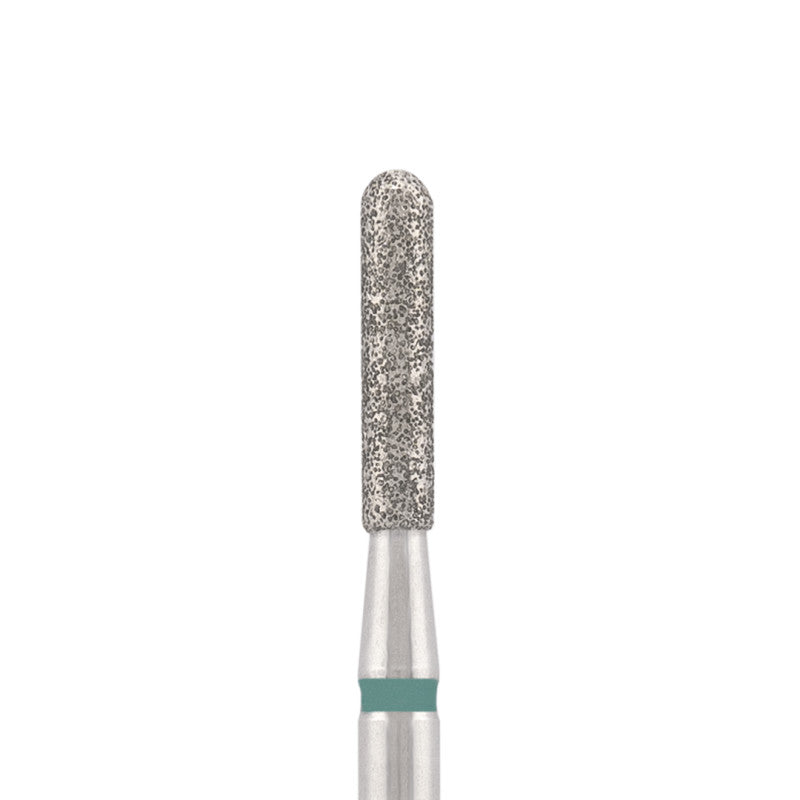 Vista alternativa di Diamond bit "rounded cylinder" green, L-8,0 mm., Ø1,8 mm.