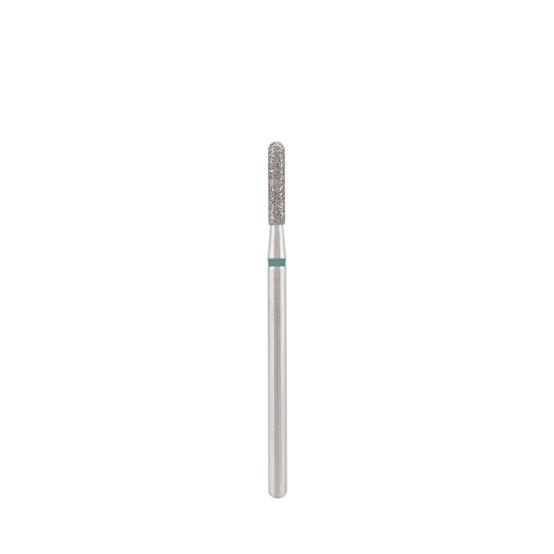 Dettaglio di Diamond bit "rounded cylinder" green, L-8,0 mm., Ø1,8 mm.