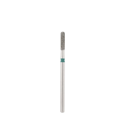 Dettaglio di Diamond bit "rounded cylinder" green, L-8,0 mm., Ø2,3 mm.