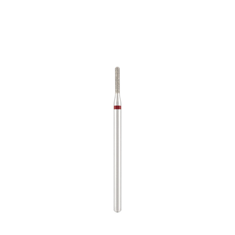 Dettaglio di Diamond bit "rounded cylinder" red, L-8,0 mm., Ø1,6 mm.