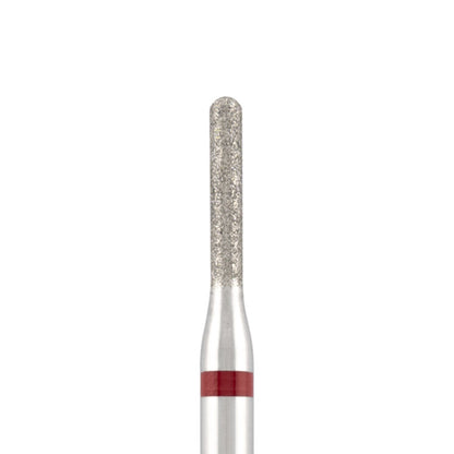 Vista alternativa di Diamond bit "rounded cylinder" red, L-8,0 mm., Ø1,6 mm.
