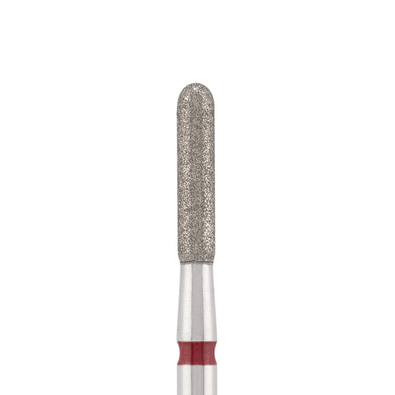 Vista alternativa di Diamond bit "rounded cylinder" red, L-8,0 mm., Ø2,3 mm.