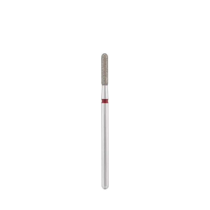Dettaglio di Diamond bit "rounded cylinder" red, L-8,0 mm., Ø2,3 mm.