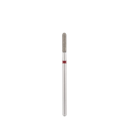 Dettaglio di Diamond bit "rounded cylinder" red, L-8,0 mm., Ø2,3 mm.