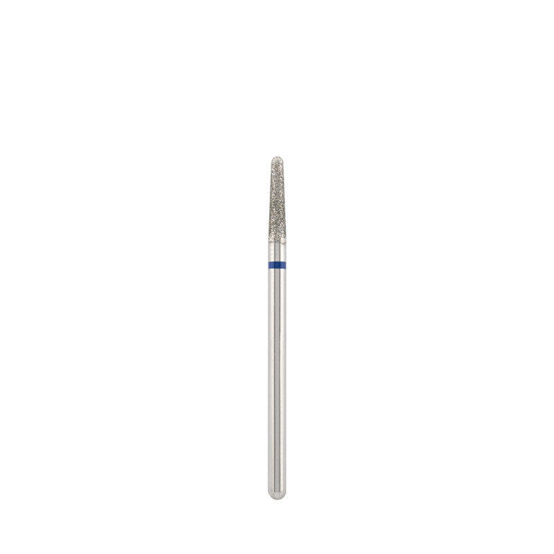 Dettaglio di Diamond bit "rounded cone" blue, L-10,0 mm., Ø2,3 mm.