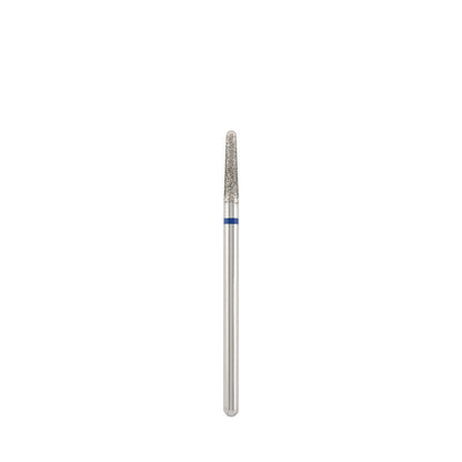 Dettaglio di Diamond bit "rounded cone" blue, L-10,0 mm., Ø2,3 mm.