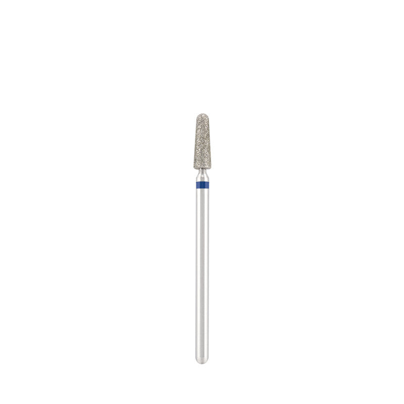 Dettaglio di Diamond bit "rounded cone" blue, L-10,0 mm., Ø3,3 mm.