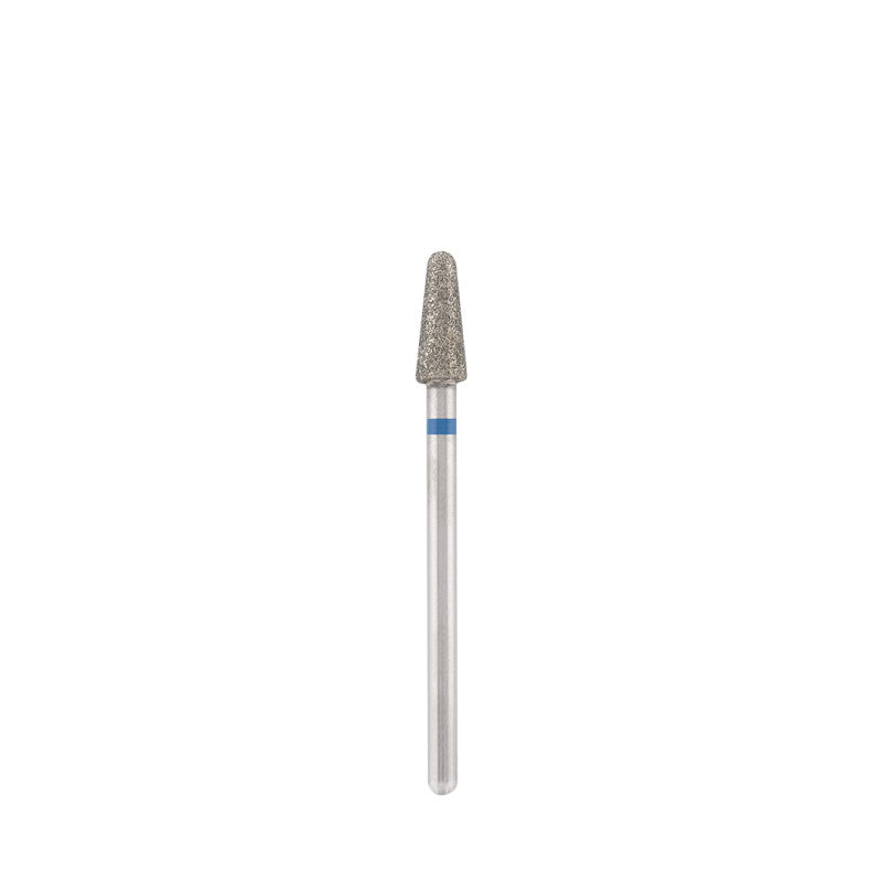Dettaglio di Diamond bit "rounded cone" blue, L-10,0 mm., Ø4,0 mm.