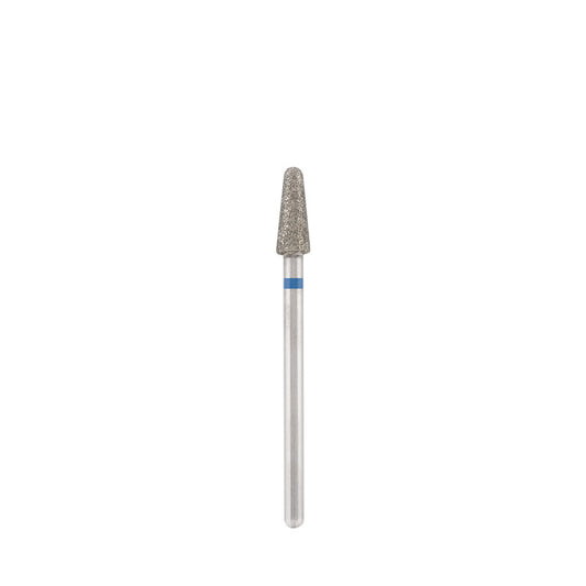 Diamond bit "rounded cone" blue, L-10,0 mm., Ø4,0 mm.