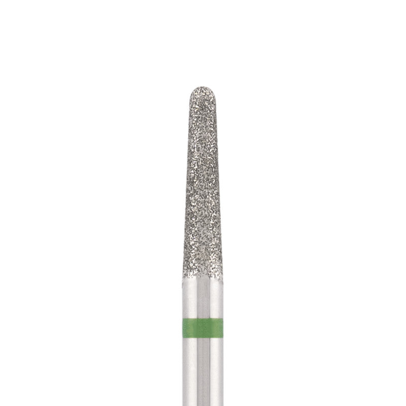 Vista alternativa di Diamond bit "rounded cone" green, L-10,0 mm., Ø2,3 mm.