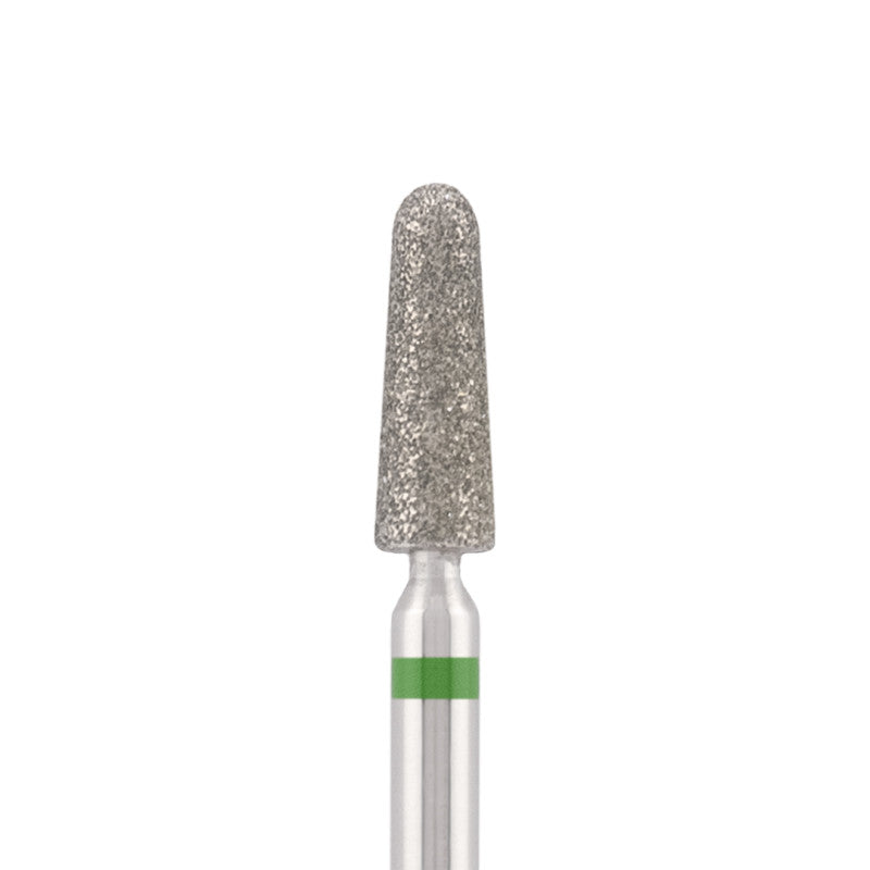 Vista alternativa di Diamond bit "rounded cone" green, L-10,0 mm., Ø3,3 mm.