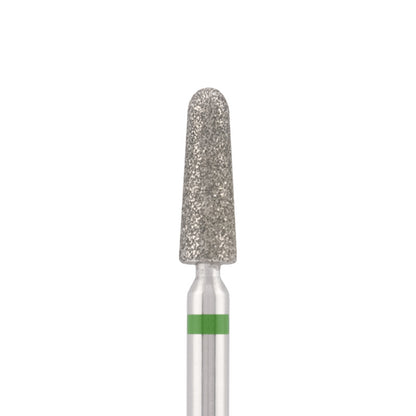 Vista alternativa di Diamond bit "rounded cone" green, L-10,0 mm., Ø3,3 mm.