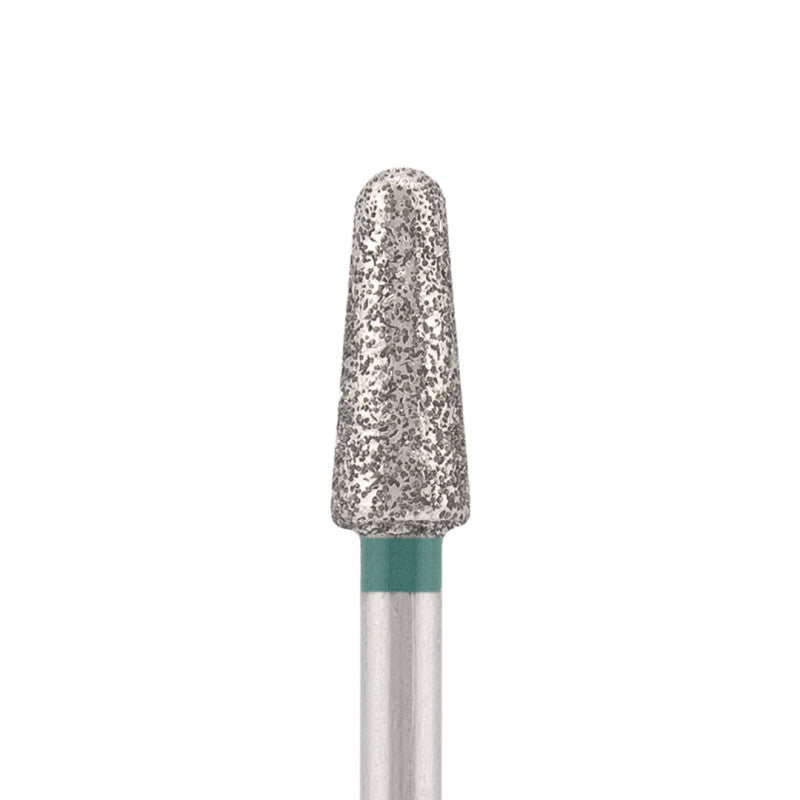 Vista alternativa di Diamond bit "rounded cone" green, L-10,0 mm., Ø4,0 mm.
