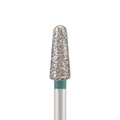 Vista alternativa di Diamond bit "rounded cone" green, L-10,0 mm., Ø4,0 mm.