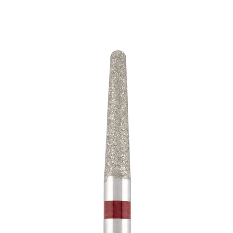 Vista alternativa di Diamond bit "rounded cone" red, L-10,0 mm., Ø2,3 mm.