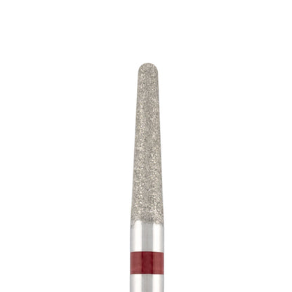 Vista alternativa di Diamond bit "rounded cone" red, L-10,0 mm., Ø2,3 mm.