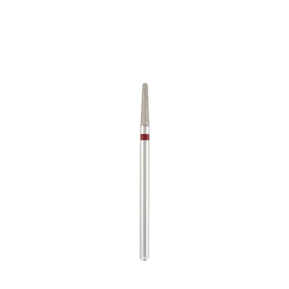 Dettaglio di Diamond bit "rounded cone" red, L-10,0 mm., Ø2,3 mm.