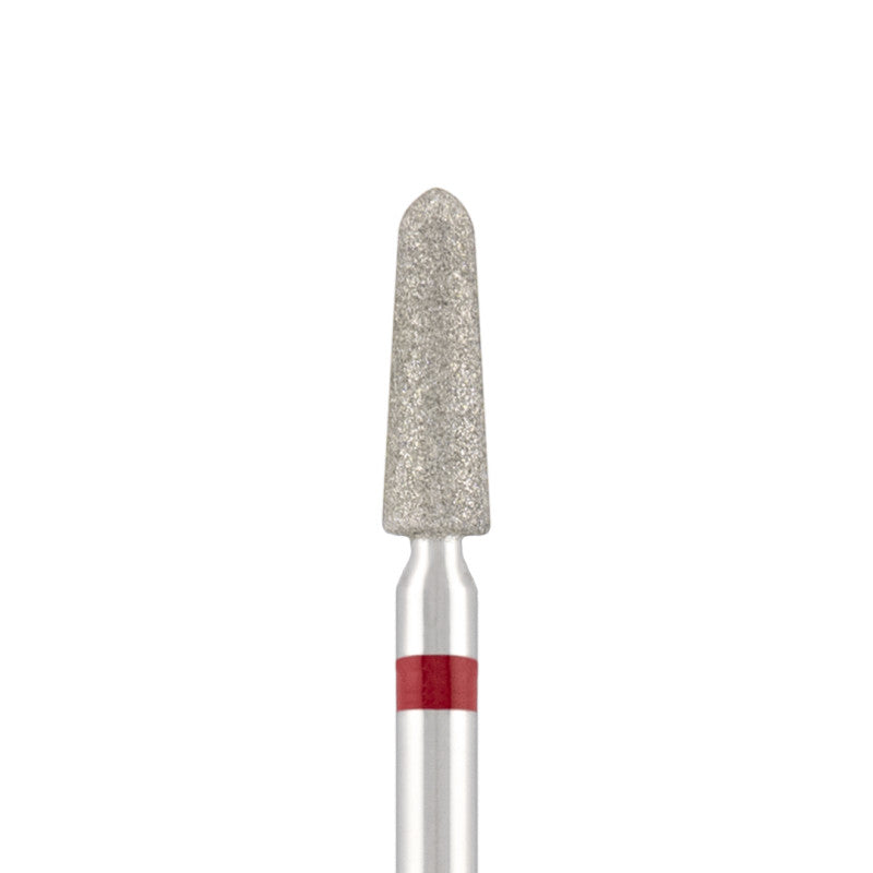 Vista alternativa di Diamond bit "rounded cone" red, L-10,0 mm., Ø3,3 mm.