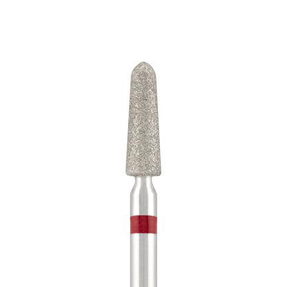 Vista alternativa di Diamond bit "rounded cone" red, L-10,0 mm., Ø3,3 mm.