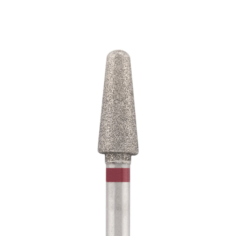 Vista alternativa di Diamond bit "rounded cone" red, L-10,0 mm., Ø4,0 mm.