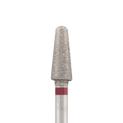 Vista alternativa di Diamond bit "rounded cone" red, L-10,0 mm., Ø4,0 mm.