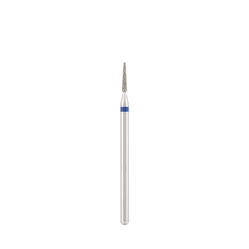 Dettaglio di Diamond bit "rounded needle" blue, L-9,0 mm., Ø1,4 mm.