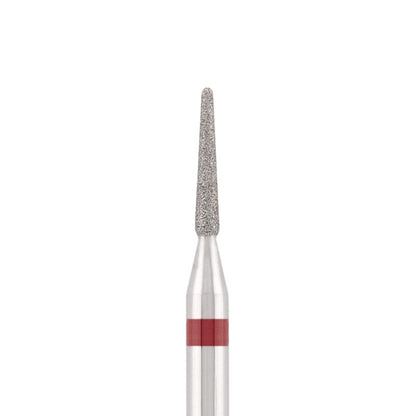 Vista alternativa di Diamond bit "rounded needle" red, L-9,0 mm., Ø1,4 mm.