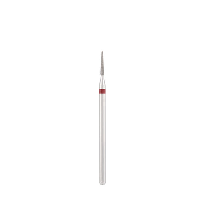 Dettaglio di Diamond bit "rounded needle" red, L-9,0 mm., Ø1,4 mm.