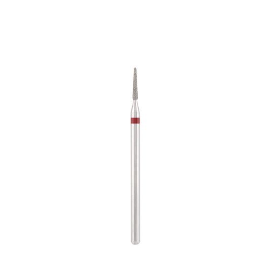 Diamond bit "rounded needle" red, L-9,0 mm., Ø1,4 mm.