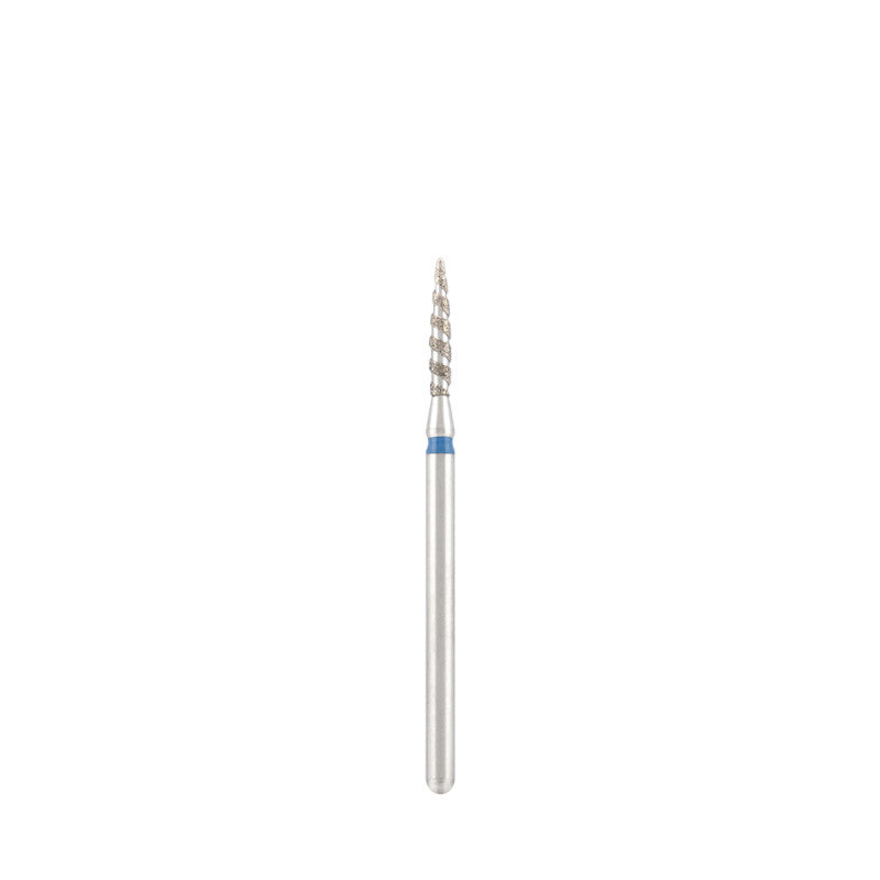 Dettaglio di Diamond bit "tornado" blue, L- 10,0 mm., Ø1,8 mm.