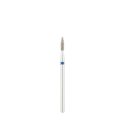 Dettaglio di Diamond bit "flame" sharp blue, L- 8,0 mm., Ø1,8 mm.