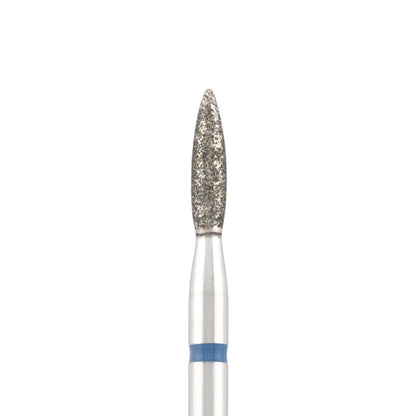 Vista alternativa di Diamond bit "flame" sharp blue, L- 8,0 mm., Ø2,1 mm.