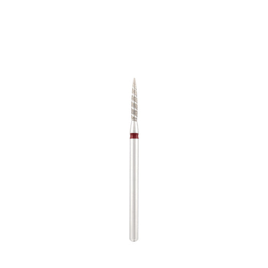 Diamond bit "tornado" red, L- 10,0 mm., Ø1,8 mm.
