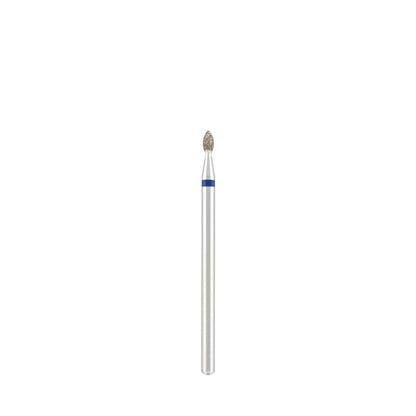 Diamond bit "drop" blue, L- 5,0 mm., Ø2,1 mm.