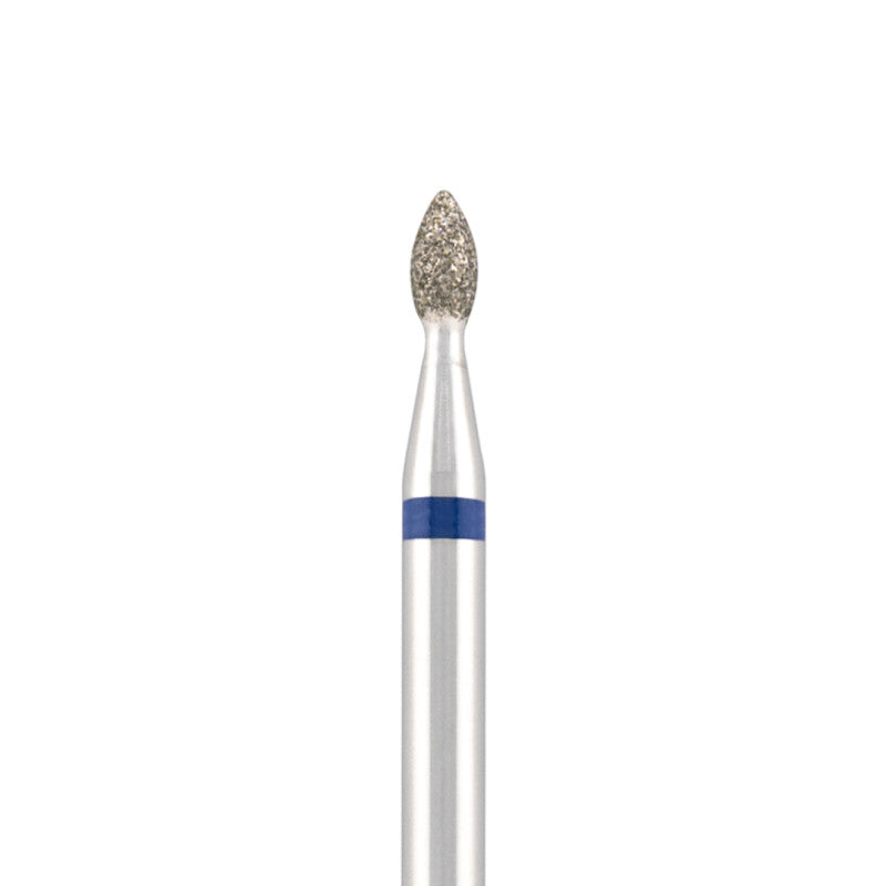 Diamond bit "drop" blue, L- 5,0 mm., Ø2,1 mm.