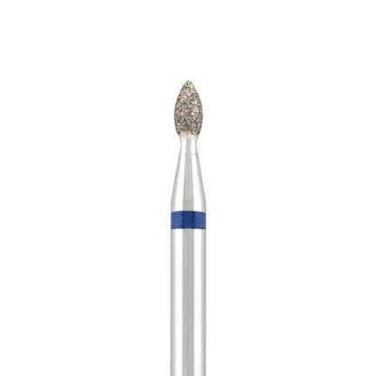 Diamond bit "drop" blue, L- 5,0 mm., Ø2,1 mm.
