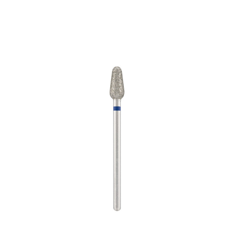 Dettaglio di Diamond bit "rounded drop" blue, L- 10,0 mm., Ø4,6 mm.
