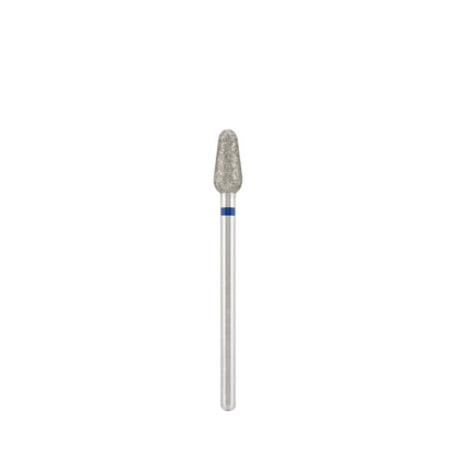 Dettaglio di Diamond bit "rounded drop" blue, L- 10,0 mm., Ø4,6 mm.