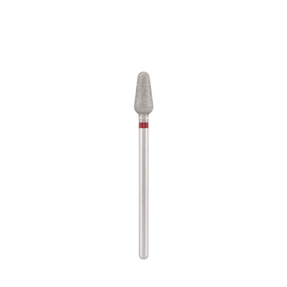 Dettaglio di Diamond bit "rounded drop" red, L- 10,0 mm., Ø4,6 mm.